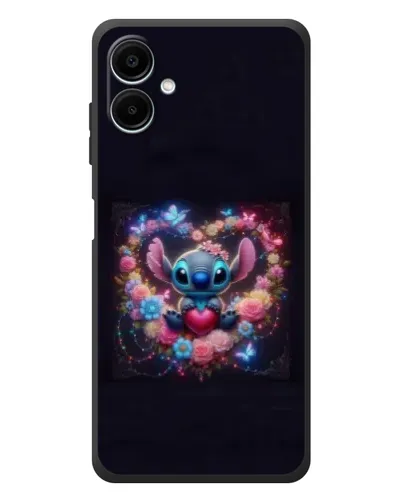 Чехол для Samsung Galaxy A08 с картинкой «Stitch в цветах» Чехол для Samsung Galaxy A08 с картинкой «Stitch в цветах»