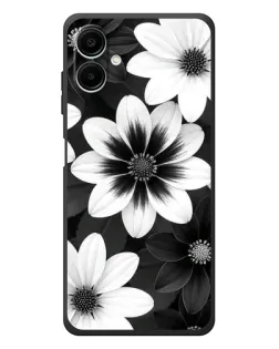 Чехол для Samsung Galaxy A08 с картинкой «Монохромные астры» Чехол для Samsung Galaxy A08 с картинкой «Монохромные астры»