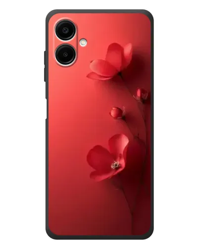 Чехол для Samsung Galaxy A08 с картинкой «Маковые соцветия»