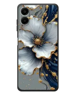 Чехол для Samsung Galaxy A08 с картинкой «Белый цветок и золотой флюид» Чехол для Samsung Galaxy A08 с картинкой «Белый цветок и золотой флюид»