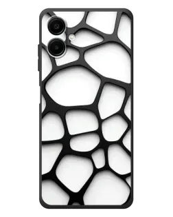 Чехол для Samsung Galaxy A08 с картинкой «Белая объемная сетка» Чехол для Samsung Galaxy A08 с картинкой «Белая объемная сетка»