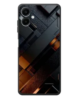 Чехол для Samsung Galaxy A08 с картинкой «Черные геометрические блоки» Чехол для Samsung Galaxy A08 с картинкой «Черные геометрические блоки»