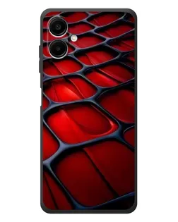 Чехол для Samsung Galaxy A08 с картинкой «Красная глянцевая сетка» Чехол для Samsung Galaxy A08 с картинкой «Красная глянцевая сетка»