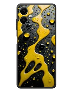 Чехол для Samsung Galaxy A08 с картинкой «Жидкое желтое золото» Чехол для Samsung Galaxy A08 с картинкой «Жидкое желтое золото»