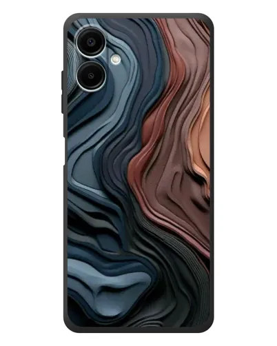 Чехол для Samsung Galaxy A08 с картинкой «Цветные волны каньона»