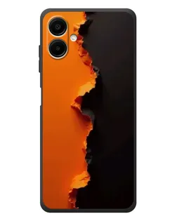 Чехол для Samsung Galaxy A08 с картинкой «Оранжевый разлом» Чехол для Samsung Galaxy A08 с картинкой «Оранжевый разлом»