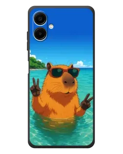Чехол для Samsung Galaxy A08 с картинкой «Морская капибара» Чехол для Samsung Galaxy A08 с картинкой «Морская капибара»