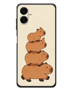 Чехол для Samsung Galaxy A08 с картинкой «Башня из капибар» Чехол для Samsung Galaxy A08 с картинкой «Башня из капибар»