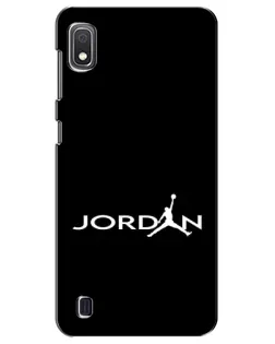 Чехол для Samsung Galaxy A10 2019 (A105F) с картинкой «Jordan White Logo» Чехол для Samsung Galaxy A10 2019 (A105F) с картинкой «Jordan White Logo»