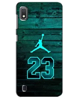 Чехол для Samsung Galaxy A10 2019 (A105F) с картинкой «Jordan Cyan 23» Чехол для Samsung Galaxy A10 2019 (A105F) с картинкой «Jordan Cyan 23»