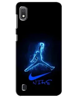 Чехол для Samsung Galaxy A10 2019 (A105F) с картинкой «Jordan Neon Blue» Чехол для Samsung Galaxy A10 2019 (A105F) с картинкой «Jordan Neon Blue»