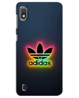 Чехол для Samsung Galaxy A10 2019 (A105F) с картинкой «Неоновый Adidas»