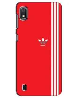 Чехол для Samsung Galaxy A10 2019 (A105F) с картинкой «Красный минимализм Adidas»