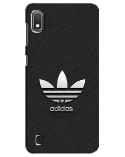 Чехол для Samsung Galaxy A10 2019 (A105F) с картинкой «Adidas Карбоновая текстура»