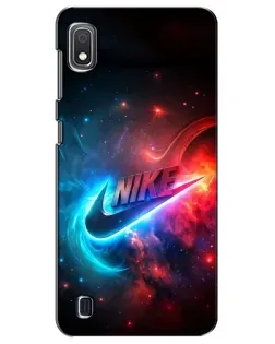 Чехол для Samsung Galaxy A10 2019 (A105F) с картинкой «Огненный логотип Nike» Чехол для Samsung Galaxy A10 2019 (A105F) с картинкой «Огненный логотип Nike»