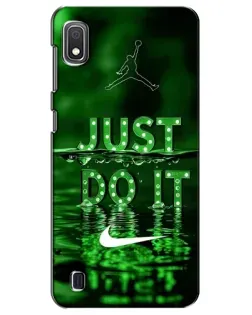 Чехол для Samsung Galaxy A10 2019 (A105F) с картинкой «Зеленый неоновый Nike» Чехол для Samsung Galaxy A10 2019 (A105F) с картинкой «Зеленый неоновый Nike»