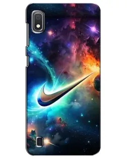 Чехол для Samsung Galaxy A10 2019 (A105F) с картинкой «Космический Nike Swoosh» Чехол для Samsung Galaxy A10 2019 (A105F) с картинкой «Космический Nike Swoosh»