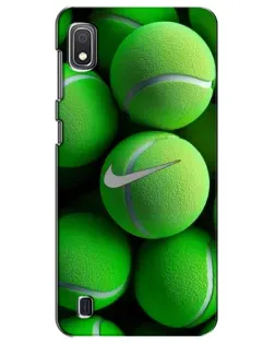 Чехол для Samsung Galaxy A10 2019 (A105F) с картинкой «Теннисные мячи Найк» Чехол для Samsung Galaxy A10 2019 (A105F) с картинкой «Теннисные мячи Найк»