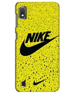Чехол для Samsung Galaxy A10 2019 (A105F) с картинкой «Желтый текстурный Nike» Чехол для Samsung Galaxy A10 2019 (A105F) с картинкой «Желтый текстурный Nike»