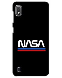 Чехол для Samsung Galaxy A10 2019 (A105F) с картинкой «NASA — классика Red Blue»