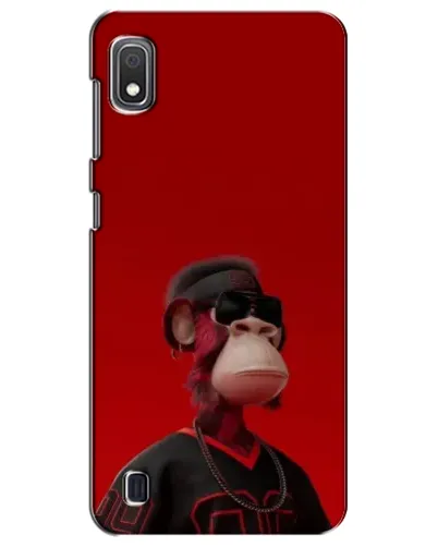 Чехол для Samsung Galaxy A10 2019 (A105F) с картинкой «Bored Ape в красном»