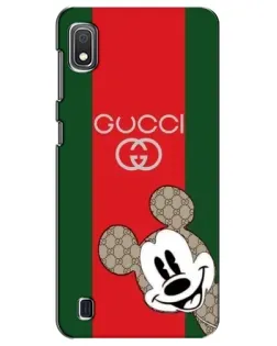 Чехол для Samsung Galaxy A10 2019 (A105F) с картинкой «Gucci — полосы и Микки» Чехол для Samsung Galaxy A10 2019 (A105F) с картинкой «Gucci — полосы и Микки»