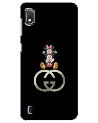 Чехол для Samsung Galaxy A10 2019 (A105F) с картинкой «Минни Маус на лого»