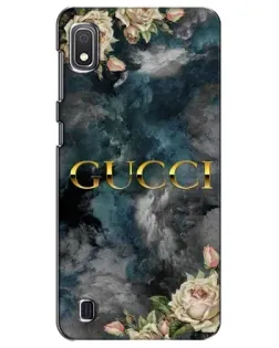 Чехол для Samsung Galaxy A10 2019 (A105F) с картинкой «Абстрактные цветы Gucci» Чехол для Samsung Galaxy A10 2019 (A105F) с картинкой «Абстрактные цветы Gucci»