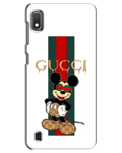 Чехол для Samsung Galaxy A10 2019 (A105F) с картинкой «Микки Маус Gucci — полосы»