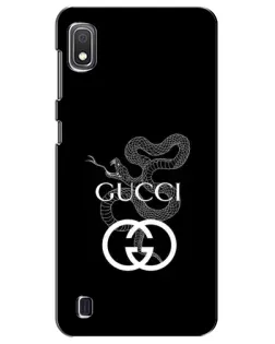 Чехол для Samsung Galaxy A10 2019 (A105F) с картинкой «Gucci — серебряная змея» Чехол для Samsung Galaxy A10 2019 (A105F) с картинкой «Gucci — серебряная змея»