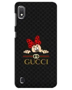 Чехол для Samsung Galaxy A10 2019 (A105F) с картинкой «Минни Маус Gucci — черный» Чехол для Samsung Galaxy A10 2019 (A105F) с картинкой «Минни Маус Gucci — черный»