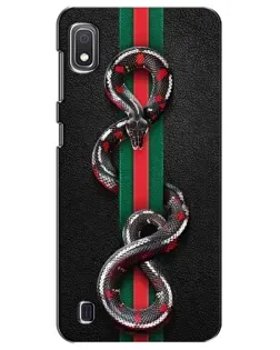 Чехол для Samsung Galaxy A10 2019 (A105F) с картинкой «Gucci — змея на полосе» Чехол для Samsung Galaxy A10 2019 (A105F) с картинкой «Gucci — змея на полосе»