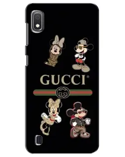 Чехол для Samsung Galaxy A10 2019 (A105F) с картинкой «Gucci — герои Disney и монограмма» Чехол для Samsung Galaxy A10 2019 (A105F) с картинкой «Gucci — герои Disney и монограмма»