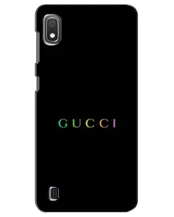 Чехол для Samsung Galaxy A10 2019 (A105F) с картинкой «Gucci — неоновый минимализм» Чехол для Samsung Galaxy A10 2019 (A105F) с картинкой «Gucci — неоновый минимализм»