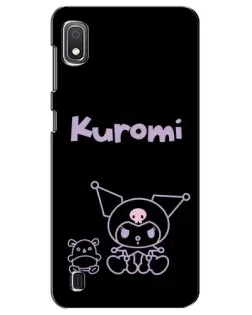 Чехол для Samsung Galaxy A10 2019 (A105F) с картинкой «Kuromi — черный минимализм»