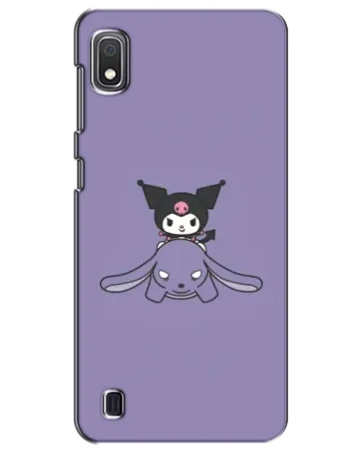 Чехол для Samsung Galaxy A10 2019 (A105F) с картинкой «Kuromi на лиловом фоне»