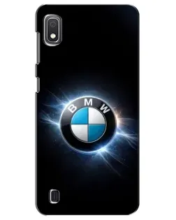 Чехол для Samsung Galaxy A10 2019 (A105F) с картинкой «BMW — неоновое сияние»