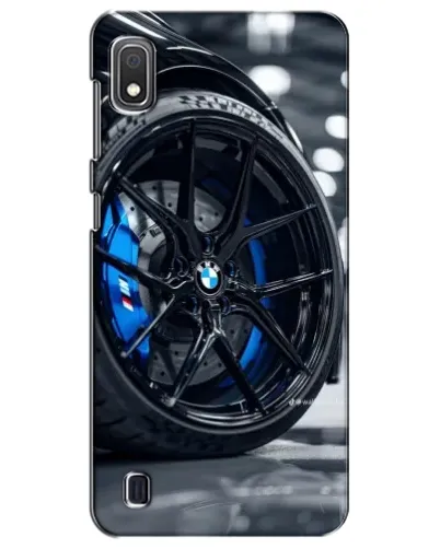 Чехол для Samsung Galaxy A10 2019 (A105F) с картинкой «Колесо BMW вблизи»