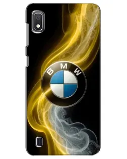 Чехол для Samsung Galaxy A10 2019 (A105F) с картинкой «Золотистый дым BMW»