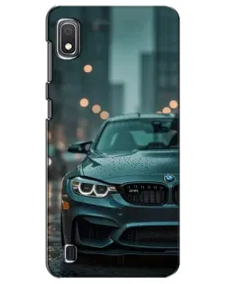Чехол для Samsung Galaxy A10 2019 (A105F) с картинкой «BMW в огнях города»