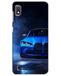 Чехол для Samsung Galaxy A10 2019 (A105F) с картинкой «Голубая BMW M4»