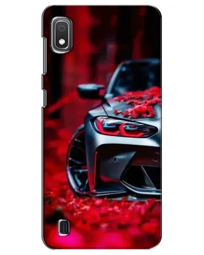 Чехол для Samsung Galaxy A10 2019 (A105F) с картинкой «Спортивная BMW и цветы»