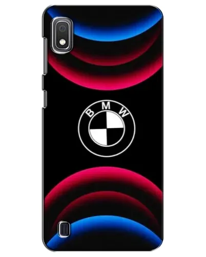 Чехол для Samsung Galaxy A10 2019 (A105F) с картинкой «Логотип BMW и неоновые дуги»