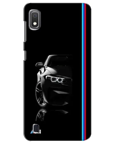 Чехол для Samsung Galaxy A10 2019 (A105F) с картинкой «Силуэт BMW в темноте»