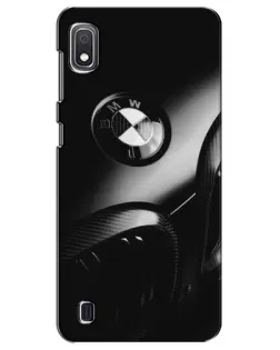 Чехол для Samsung Galaxy A10 2019 (A105F) с картинкой «Эмблема BMW — макро»