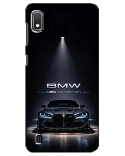 Чехол для Samsung Galaxy A10 2019 (A105F) с картинкой «BMW сквозь ночной город»