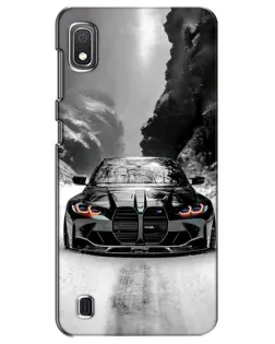 Чехол для Samsung Galaxy A10 2019 (A105F) с картинкой «BMW — акварельный дрифт»