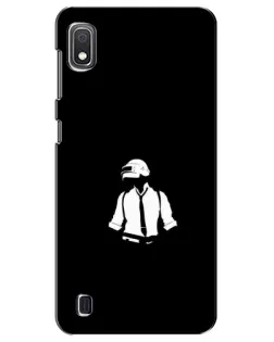 Чехол для Samsung Galaxy A10 2019 (A105F) с картинкой «PUBG — белый шлем» Чехол для Samsung Galaxy A10 2019 (A105F) с картинкой «PUBG — белый шлем»