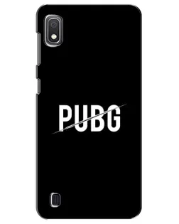 Чехол для Samsung Galaxy A10 2019 (A105F) с картинкой «PUBG — белый логотип» Чехол для Samsung Galaxy A10 2019 (A105F) с картинкой «PUBG — белый логотип»