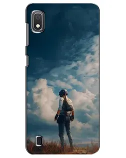 Чехол для Samsung Galaxy A10 2019 (A105F) с картинкой «Герой PUBG на скале» Чехол для Samsung Galaxy A10 2019 (A105F) с картинкой «Герой PUBG на скале»